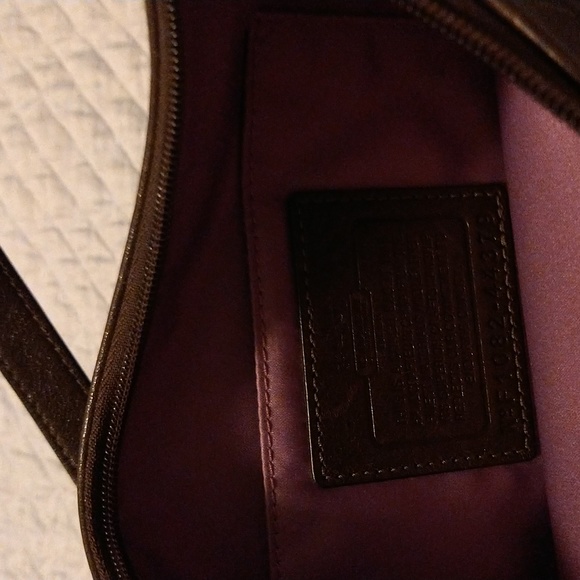 Coach Madison Dotted Pattern. Leather Trim Purse - Picture 7 of 9